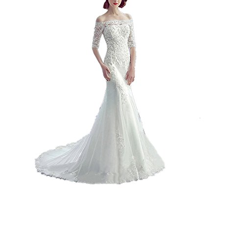 Vestidos de novia sirena manga larga estilizados para siluetas elegantes
