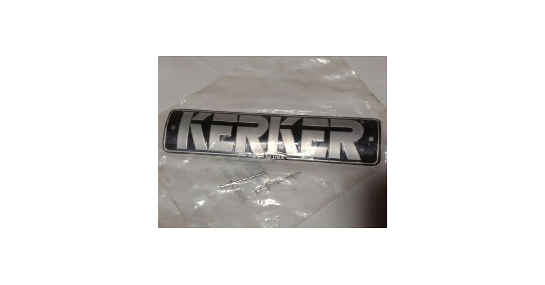KERKER メガホンマフラー用 純正エンブレム RACING SYSTEM タイプ