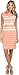 Calvin Klein Women's Cap Sleeve Striped Belted Sheath Dress