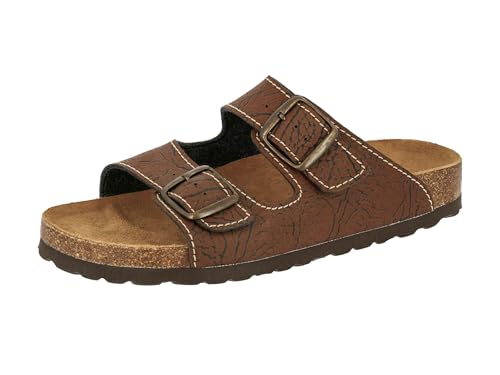 Lico Herren Natural Elefo Pantoletten, Braun, 42 EU