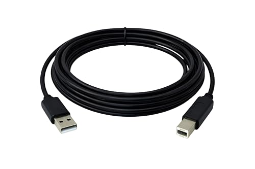 Image of Upix Premium USB Printer Cable 3 Meter (9.84 Feet), USB A to USB B 2.0 Cable Cord (Male to Male) Compatible with Printer, Scanner, Digital Camera