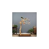Maykoosh African Adventure CoffeeWood Tree-Style Parrot Play Stand with Natural Design, Durable Perches, Feeding Bowls, and Spacious Activity Area for Birds