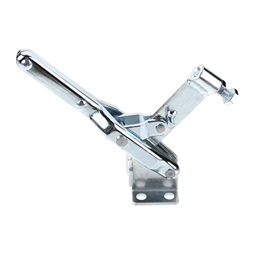 Utoolmart トグルクランプ 垂直 垂直ハンドル式 1個入り 保持能力400kg 高炭素鋼 ブルー亜鉛メッキ バーのオープン角度129° ハンドルオープン角度75.5° 適応ネジサイズM10*45 クイッククランプ ワンタッチ ハンドル式 下方押え型トグルクランプ リリーストグルクランプ クイック メタル ミニ トグル 溶接加工 治具加工用