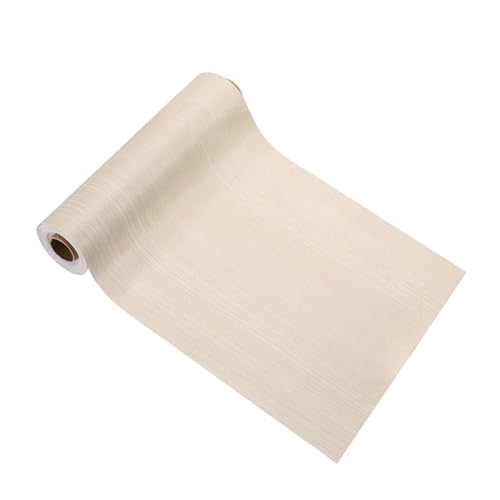 Image of PATIKIL Wood Grain Tape 4.7 inch x 32 ft, Self-Adhesive Wood Texture Repair Tape Realistic Wooden Effect Patch for Furniture Cabinets Floor Walls, Poplar Wood