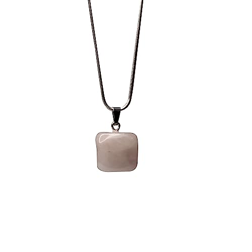 Image of Natural Energizing Crystal Tumble Pendant Handcrafted Healing Stone Jewellery for Positive Energy & Harmony