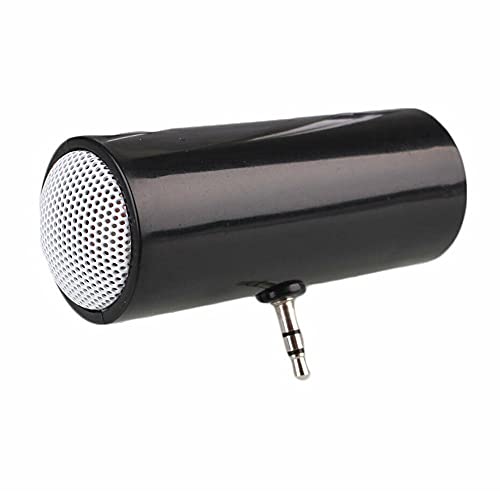 Mini haut-parleur stéréo portable avec prise jack 3,5 mm pour appareils audio de 3,5 mm, smartphones, tablettes, ordinateurs portables, MP3, MP4, etc