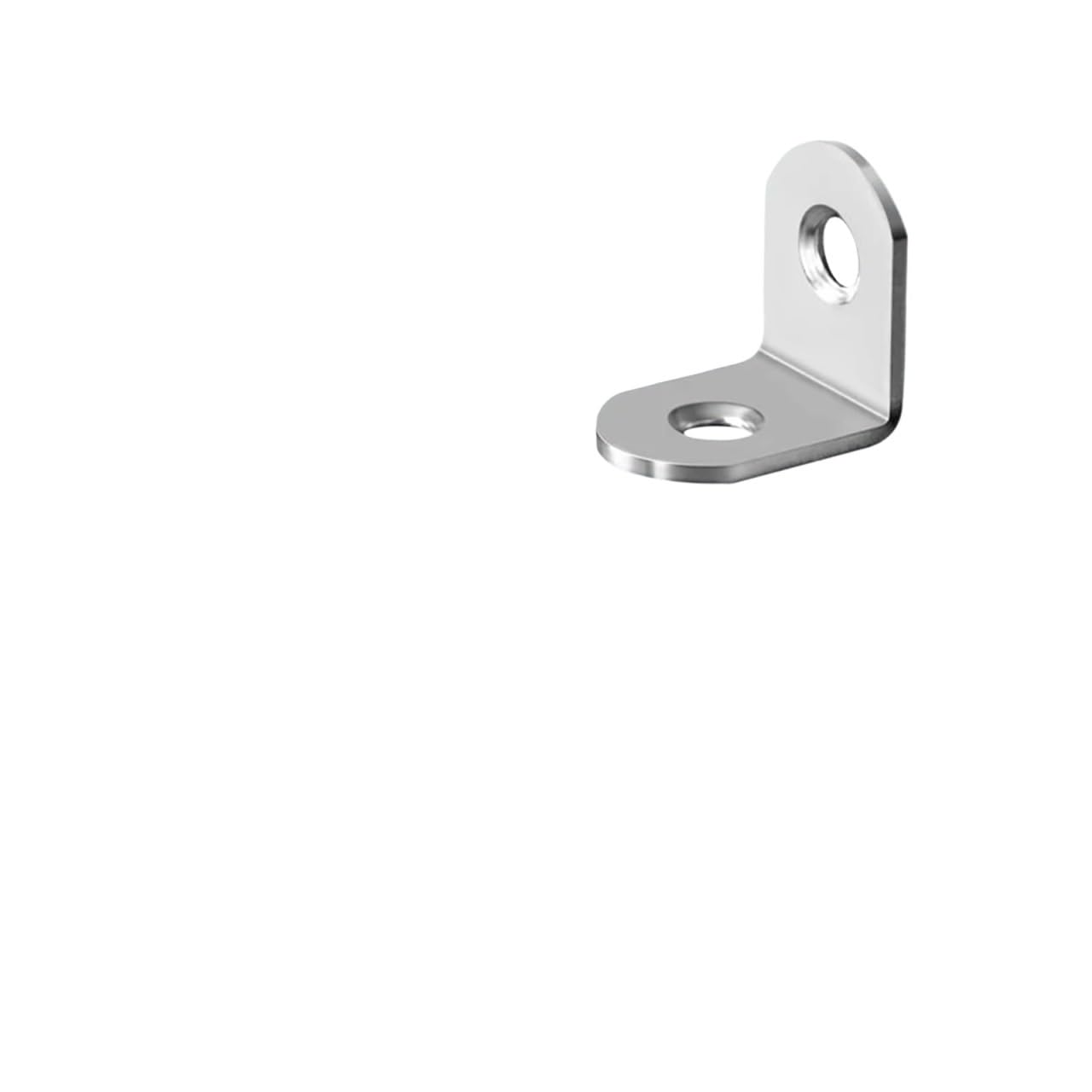 Soporte De Esquina De L 10/20/50 escuadras en forma de L, ángulo recto 90 grados, acero inoxidable, con tornillo for muebles madera y armarios para Muebles(40pcs)