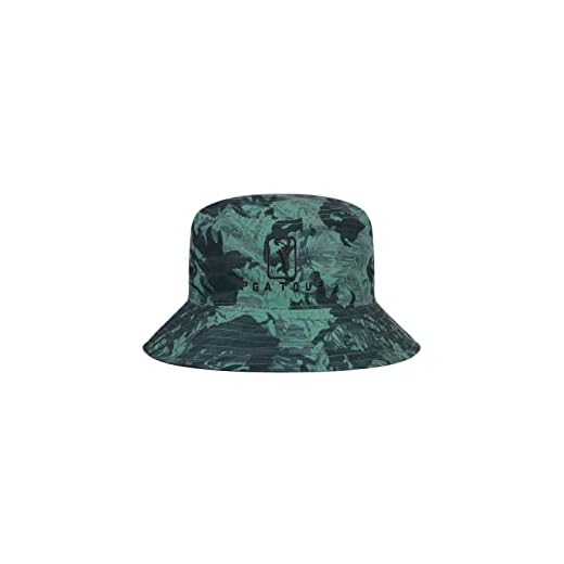 PGA TOUR Men's Reversible Camo Golf Bucket Hat, Thyme, One Size