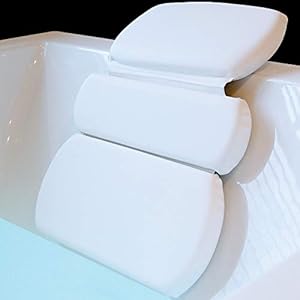Original Spa Bath Pillow Features Powerful Gripping Technology, Comfortable, Soft, Large, 19.5 x 15, Luxury 3-Panel…