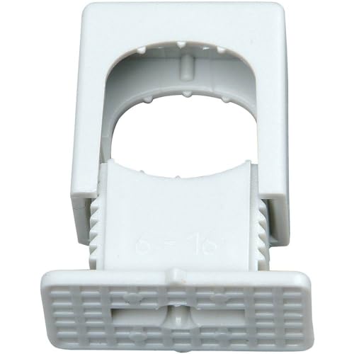 Kopp 343404099 Druck-Iso-Schellen 6-16 mm, 1-fach, mit M-6-Gewinde, 50 Stück, grau