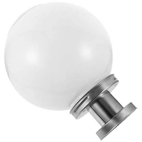 Operitacx Lámpara Solar De Bola Blanca Para Exterior Iluminación Solar Para Jardín Patio y Pared De Terraza Fácil Instalación y Resistente Al Clima