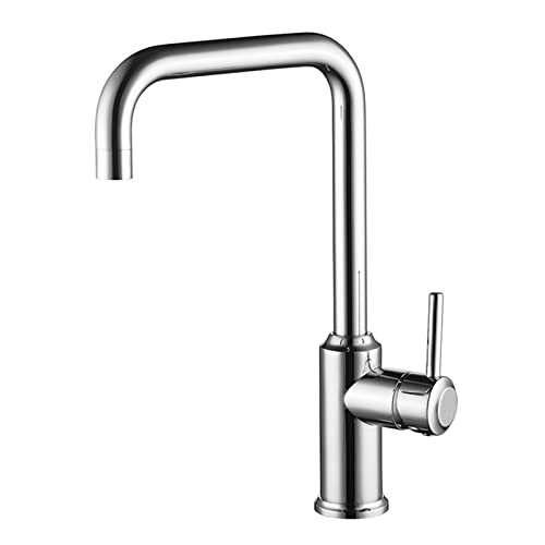 Robinet de cuisine laiton mitigeur 360° chrome eau chaude froide