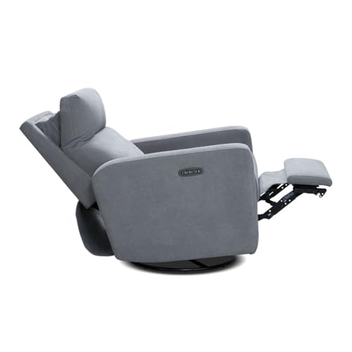 Nurture-The-Glider-Plus-Premium-Nursery-Power-Recliner-Swivel-Chair-with-Adjustable-Head-Support-and-Adjustable-Lumbar-Support-Built-in-USB-The-Ultimate-Comfort-for-Nursing-Relaxing-Gray Nurture The Glider Plus Premium Nursery Power Recliner Swivel Chair with Adjustable Head Support and Adjustable Lumbar Support Built in USB The Ultimate Comfort for Nursing Relaxing Gray