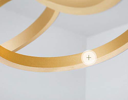 Plafonnier LED variable avec télécommande lustre design acrylique