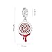 GNOCE Dripping Blood Saw Pendant Dangle Charm for Her, S925 Sterling Silver Bead Charm for Women Wife, Halloween, Mother’s Day Jewelry Gift