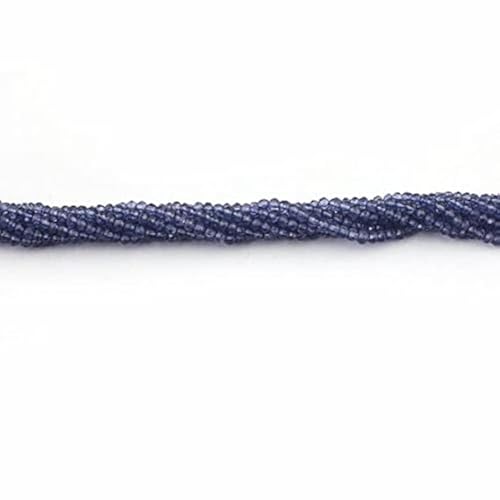 Rondelles iolite quartz 3-4mm pour création de bijoux de lithothérapie - 2