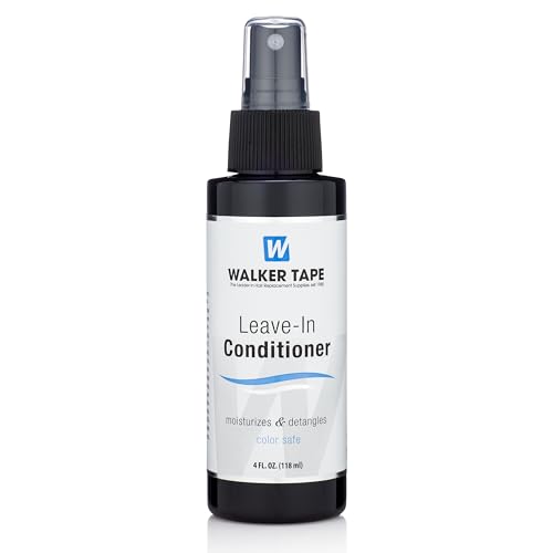 Walker Tape Leave-In Conditioner Spray 4 fl oz for Wig Installs, Lace Systems, Toupee Applications, Hair Tape Prep and Adhesive Strips Use Offering Detangling, Moisture, Frizz Control for Hair Systems