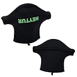 HEYTUR Guantes de Neopreno para Kayak de mar, Cano...: Telas: neopreno de 4 mm. Cierre de velcro alrededor del eje de remo. Fácil de enganchar a los puños y puños. Color: negro. Talla única