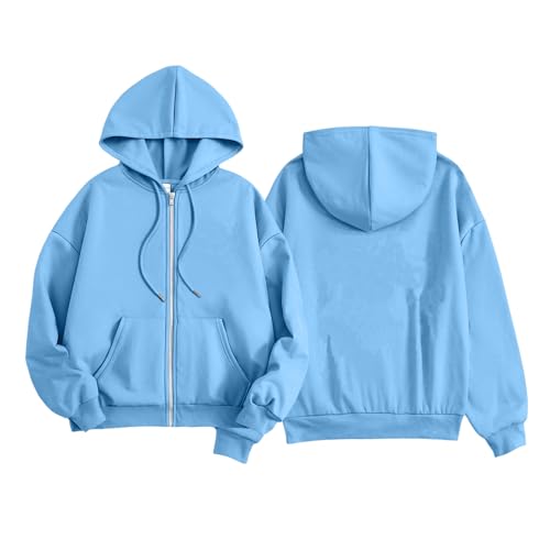 Sweatshirts For Teen Girls Alt Long Sleeve Zip Up Clothes Hooded Fall Winter Jacket Hoodies Kids Fashion Clothes