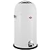 WESCO Kickmaster Mülleimer, Metall, weiß/matt, H 69cm/D37,5cm/33l