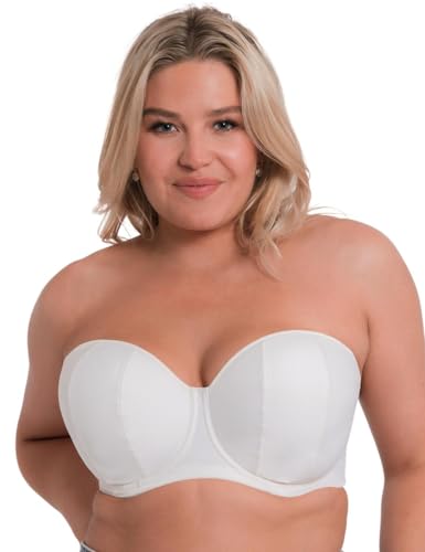 Curvy Kate Womens Luxe Strapless Bra, Pearl Ivory, 38GG UK