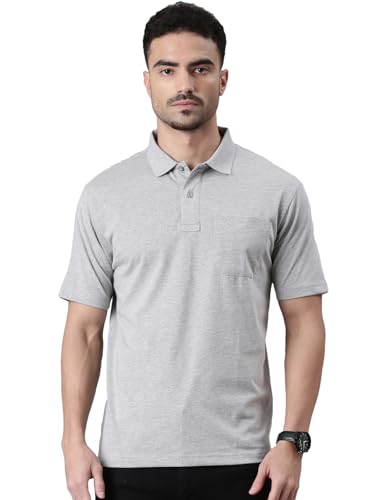 Image of Classic Polo Men's Half Sleeve Polo Neck Authentic Fit Solid Cotton T-Shirt
