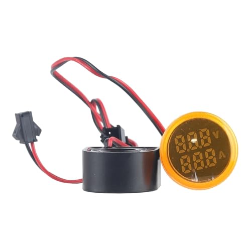 1PCS ی^ LED fAfBXvC AC AyAddv fW^ V d AyA[^[ CWP[^[ AC50-500V 220V 0-100A(Yellow)