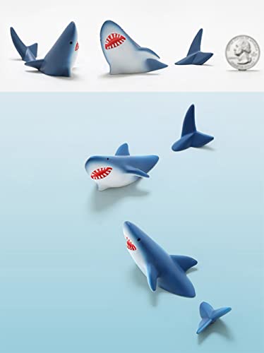 Imanes decorativos de animales marinos en resina para nevera miniatura 5