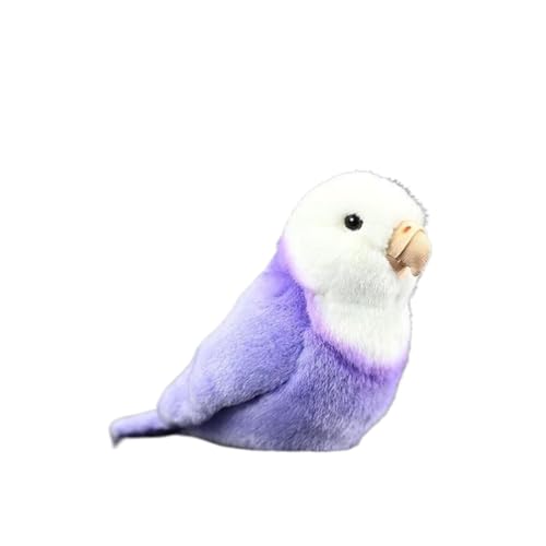 コザクラインコ ぬいぐるみ 抱き枕 小桜インコ 動物 もちもち もこもこ リアル ねむねむ 肌触り良い 癒し系 柔らか 添い寝 昼寝 気持ちい 置物 寝かしつけ 可愛い こどもの日 15cm クリスマス プレゼント 贈り物 パープル
