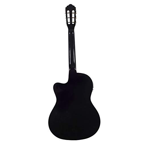 Violao Eletrico Flat Aco Sf-14 Ceq Bk