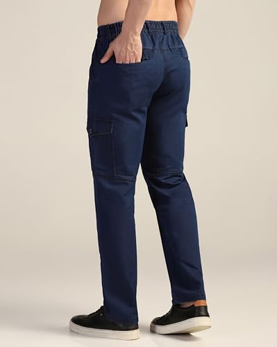 Image of TOPLOT Men's Regular Fit Causal Trouser || Pant for Man || Jeans for Man (Cargo-Jeans-5259)