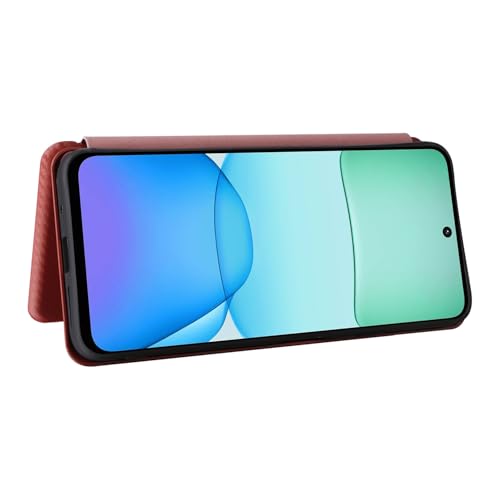 Coque Xiaomi Redmi 13 4G marron texture fibre de carbone chic - 3