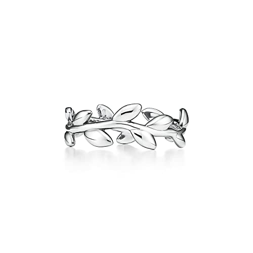 Choose Your Color 925 Sterling Silver, 18K Gold Plated Olive Leaf Band Ring Beutiful Fine Jewelry Perfect for Special Occasion Ring Gift for Women and Girls Size US 4 to 13 - Main Image