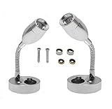 Interior Lighting LED Reading Spotlight - Bentrance Flexible Gooseneck RV Reading Lamp 3W 12V...