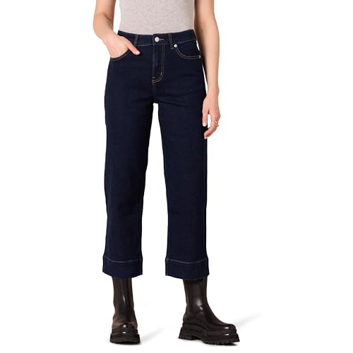 Amazon Essentials Women's High-Rise Regular-Fit Ankle-Length Wide-Leg Jean - Discontinued Colors