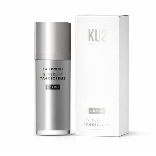 KU2 Cosmetics Superlift Anti Aging Tagescreme LSF 20 –Feuchtigkeitscreme mit Multi-Hyaluron & Vitamin E –Gesichtspflege mit UV Schutz für Gesicht, 50 ml