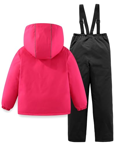Image of M2C Boys Girls 2-Piece Snowsuit Thicken Patterned Ski Jackets and Pants