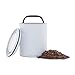 AirScape Planetary Design Kilo Coffee Storage Canister - US Patented Inner Plunger Lid Removes Excess Oxygen - Don't Buy airtight, Buy AIR-Less - Holds 2.2 lbs Coffee Beans - (Matte Gray)