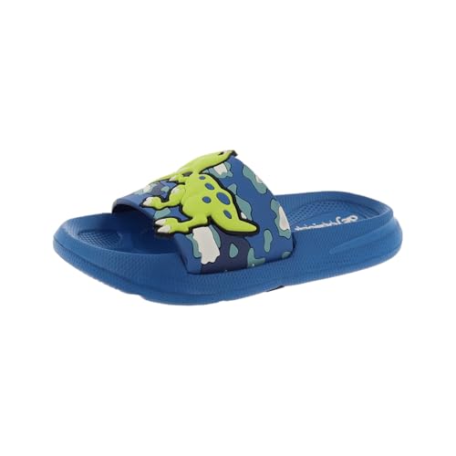 de fonseca Bambino A Fascia PVC con Dinosauro, Sottopiede E Suola In Eva, Ciabatte Da Mare, Mule, Turquesa, 31 EU