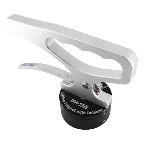 AOMAG Strong Lifting Magnet with Release 255Lbs, Powerful Magnet with Ergonomic Handle, PH-255 Cover