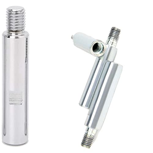 Image of DIY Crafts Only Stainless Steel M14 Material Rotary Extension Shaft Rod Thread for Electric Rotary Polisher,Car Polisher,Polishing Pads,Backing Plate Sucker (3x Rod, 4 inchinch Extension Shaft)