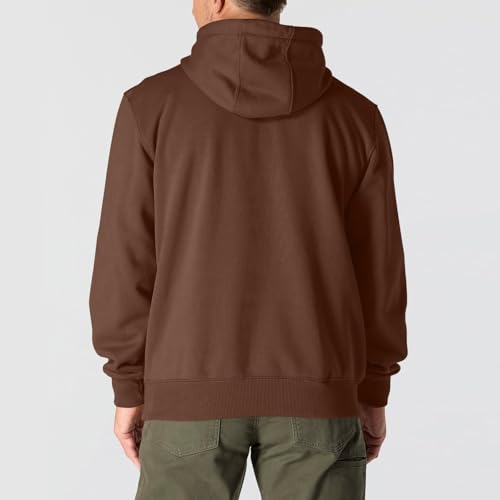 Big and Tall Hoodies for Men Oversized Fleece Quarter Zip Pullover Long Sleeve Plain Hooded Sweatshirt with Pockets3