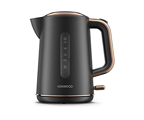 Kenwood Abbey Lux Water Kettle 360 Swivel Base Fast Boiling Removable Filter Water Capacity 1.7L ZJP05.C0DG 3000W Dark Grey with Rose Gold