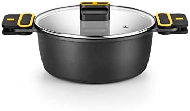 BRA Daily Pro Cacerola alta 24 cm aluminio fundido, antiadherente...