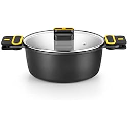 Olla Bra Efficient 24 Cm Alta C Tapa BRA DAILY PRO - Cacerola alta 24cm aluminio fundido, antiadherente sin PFOA, apta para todo tipo de cocinas e inducción