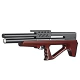 PINTY PCP Pellet Gun Air Rifle, 5.5 mm .22 Caliber Pellet Air Rifle for Adults, Single Shot PCP Air Gun, High Power Airgun for Hunting Shooting Games (Bullpup, .22)