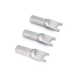 1/4' x 1' #14 Security Spanner Insert Bits (3 pcs.)