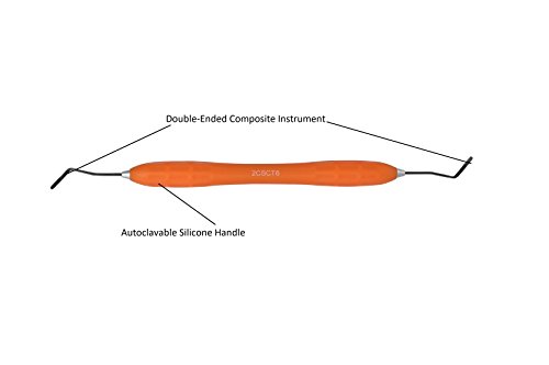 Osung Dental Composite Instrument Tool with Autoclavable Silicone Handle, 1.6mm Tip Width, Dental Restorative Instrument, Dental Composite Instrument, Composite Instruments Dental - 2CSCT6