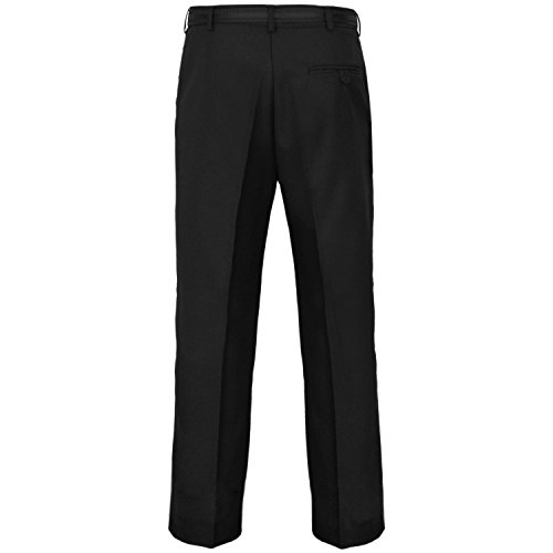 Stylo Online Mens Trousers Formal Casual Business Office Work Home Smart Dress Straight Leg Flat Front Everpress Pockets Pants Plus Big King Sizes 30-50 - Image 4