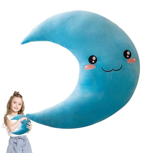 Naqqios Cojines Decorativos de Cama - Cojines para sofá, Cojines Acolchados para habitación Infantil | Almohadas Decorativas, Almohada en Forma de Luna para decoración de Esquina de Lectura para